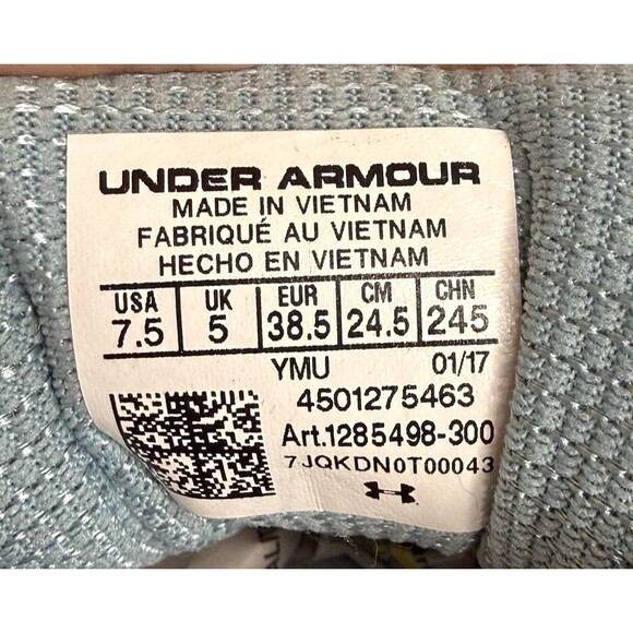 Under Armour Women's Micro G Speed Swift 2 Running Sneakers Blue Size 7.5 Shoes - Picture 10 of 10